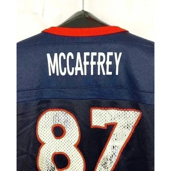VTG Champion Denver Broncos McCaffrey NFL Football Jersey LARGE Youth #87 - Picture 4 of 12